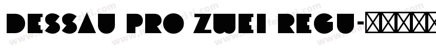 Dessau Pro Zwei Regu字体转换